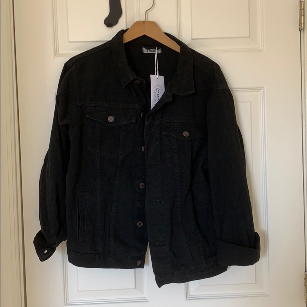 Never worn black oversized jean jacket!